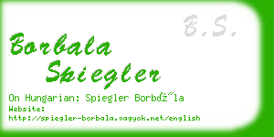 borbala spiegler business card